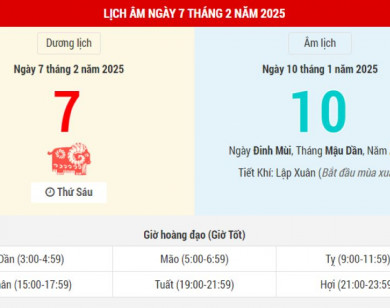 Lịch âm 7/2 chính xác nhất, lịch vạn niên ngày 7/2/2025: Việc nên và không nên làm?