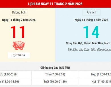 Lịch âm 11/2 chính xác nhất, lịch vạn niên ngày 11/2/2025: Việc nên và không nên làm?