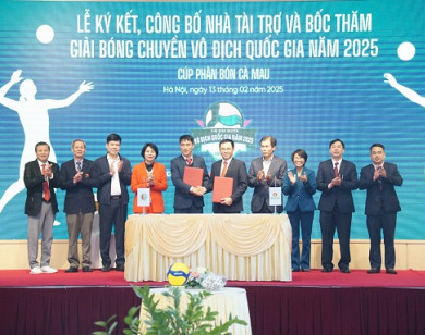 Phân Bón Cà Mau – Nhà tài trợ kim cương giải bóng chuyền vô địch quốc gia 2025