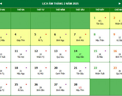 Lịch âm 22/2 chính xác nhất, lịch vạn niên ngày 22/2/2025: Việc nên và không nên làm?