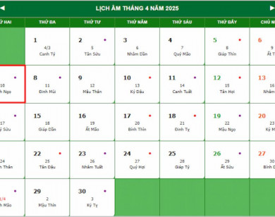 Lịch nghỉ lễ Giỗ Tổ Hùng Vương, 30/4 và 1/5 năm 2025