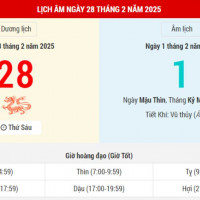 Lịch âm 28/2 chính xác nhất, lịch vạn niên ngày 28/2/2025: Việc nên và không nên làm?