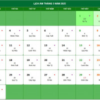 Lịch âm 2/3 chính xác nhất, lịch vạn niên ngày 2/3/2025: Việc nên và không nên làm?