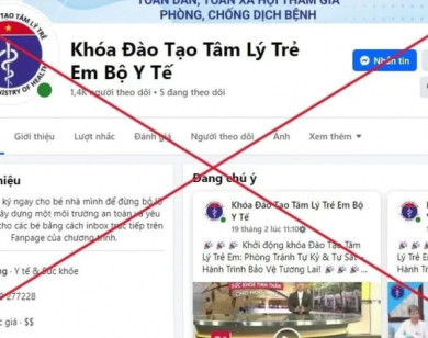 Mạo danh Bộ Y tế mở khóa đào tạo tâm lý cho trẻ để lừa đảo