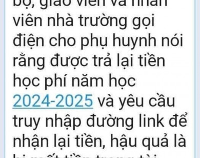 Giả mạo giáo viên hoàn tiền học phí để lừa đảo