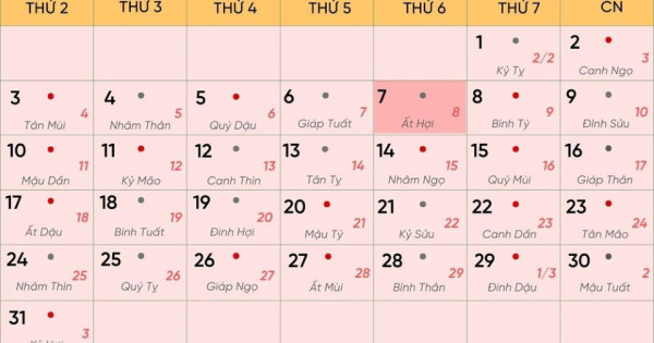 Lịch âm 7/3 chính xác nhất, lịch vạn niên ngày 7/3/2025: Việc nên và không nên làm?