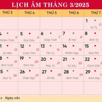 Lịch âm 9/3 chính xác nhất, lịch vạn niên ngày 9/3/2025: Việc nên và không nên làm?