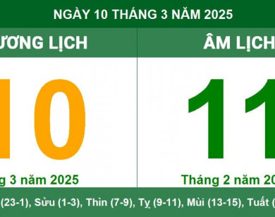 Lịch âm 10/3 chính xác nhất, lịch vạn niên ngày 10/3/2025: Việc nên và không nên làm?