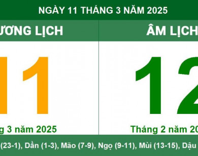 Lịch âm 11/3 chính xác nhất, lịch vạn niên ngày 11/3/2025: Việc nên và không nên làm?