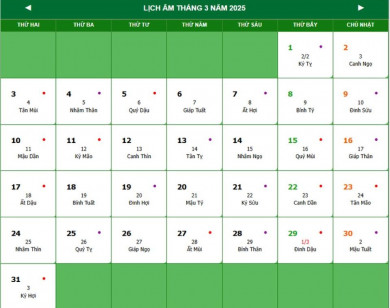 Lịch âm 13/3 chính xác nhất, lịch vạn niên ngày 13/3/2025: Việc nên và không nên làm?