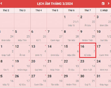 Lịch âm 16/3 chính xác nhất, lịch vạn niên ngày 16/3/2025: Việc nên và không nên làm?