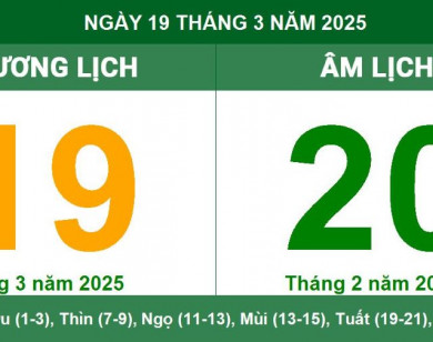 Lịch âm 19/3 chính xác nhất, lịch vạn niên ngày 19/3/2025: Việc nên và không nên làm?