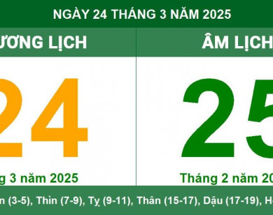 Lịch âm 24/3 chính xác nhất, lịch vạn niên ngày 24/3/2025: Việc nên và không nên làm?