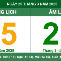 Lịch âm 25/3 chính xác nhất, lịch vạn niên ngày 25/3/2025: Việc nên và không nên làm?