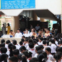 Học sinh TP Hồ Chí Minh thích thú với giờ học an toàn giao thông