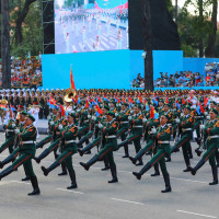 Tổng duyệt diễu binh, diễu hành cấp Nhà nước kỷ niệm 30/4 tại TP Hồ Chí Minh 