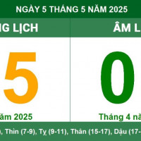 Lịch âm 5/5 chính xác nhất, lịch vạn niên ngày 5/5/2025: Việc nên và không nên làm?