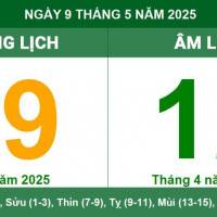 Lịch âm 9/5 chính xác nhất, lịch vạn niên ngày 9/5/2025: Việc nên và không nên làm?