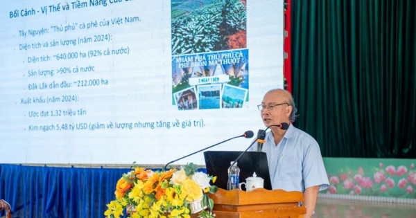 Canh tác cà phê thông minh ứng phó với biến đổi khí hậu