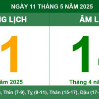 Lịch âm 11/5 chính xác nhất, lịch vạn niên ngày 11/5/2025: Việc nên và không nên làm?