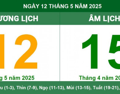 Lịch âm 12/5 chính xác nhất, lịch vạn niên ngày 12/5/2025: Việc nên và không nên làm?