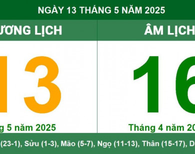 Lịch âm 13/5 chính xác nhất, lịch vạn niên ngày 13/5/2025: Việc nên và không nên làm?