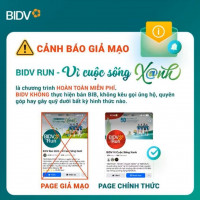 Xuất hiện fanpage giả mạo BIDV, người dùng cần cảnh giác