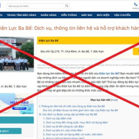 Xuất hiện trang web giả mạo điện lực miền Bắc để lừa đảo