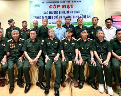 Ấm áp nghĩa tình quê hương trong buổi gặp mặt tri ân thương, bệnh binh Nghệ An – Hà Tĩnh tại TP Hồ Chí Minh