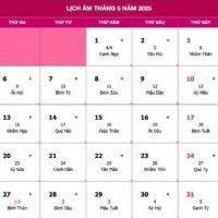 Lịch âm 26/5 chính xác nhất, lịch vạn niên ngày 26/5/2025: Việc nên và không nên làm?
