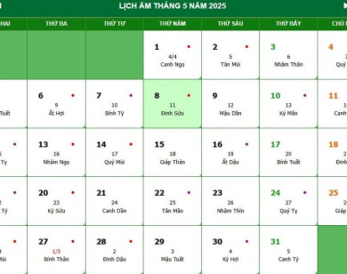 Lịch âm 27/5 chính xác nhất, lịch vạn niên ngày 27/5/2025: Việc nên và không nên làm?