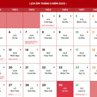 Lịch âm 30/5 chính xác nhất, lịch vạn niên ngày 30/5/2025: Việc nên và không nên làm?