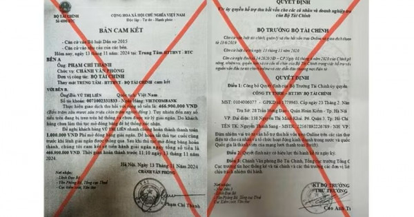 Mạo danh Bộ Tài chính để lừa đảo người dân