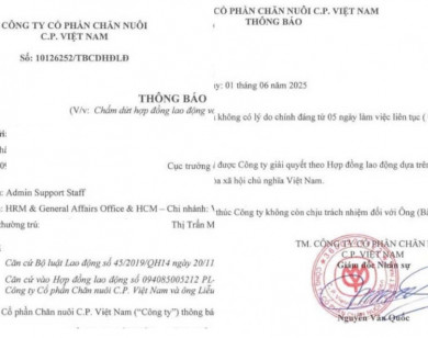 Người tố cáo cửa hàng C.P ở Sóc Trăng bán heo bệnh ra thị trường bị nghỉ việc từ ngày 1/6