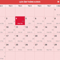 Lịch âm 5/6 chính xác nhất, lịch vạn niên ngày 5/6/2025: Việc nên và không nên làm?