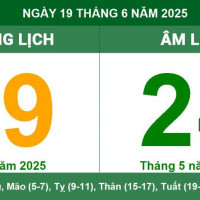 Lịch âm 19/6 chính xác nhất, lịch vạn niên ngày 19/6/2025: Việc nên và không nên làm?