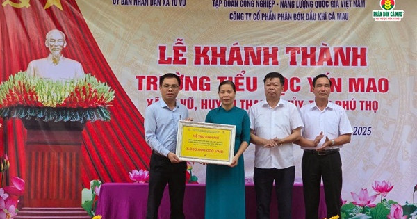 Khánh thành trường tiểu học Yến Mao: Ngôi trường mới cho những ước mơ nhỏ ở miền quê Phú Thọ