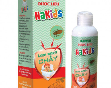 Thu hồi toàn quốc lô dầu gội Nakids trị chấy do không đạt chất lượng