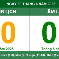 Lịch âm 30/6 chính xác nhất, lịch vạn niên ngày 30/6/2025: Việc nên và không nên làm?