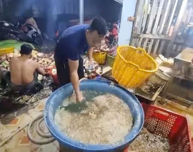 Phát hiện 3 cơ sở ở TP Hồ Chí Minh ngâm hoa chuối với hàn the, chất tẩy trắng