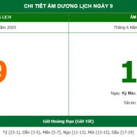 Lịch âm 9/7 chính xác nhất, lịch vạn niên ngày 9/7/2025: Việc nên và không nên làm?
