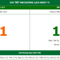 Lịch âm 11/7 chính xác nhất, lịch vạn niên ngày 11/7/2025: Việc nên và không nên làm?