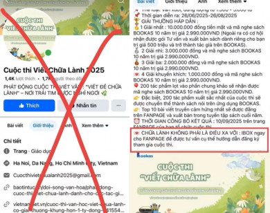Mạo danh cuộc thi "Viết chữa lành" để lừa đảo