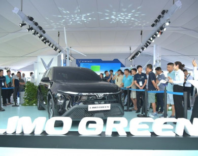 VinFast Limo Green khiến khách Việt mê mẩn tại sự kiện “Thu xăng - Đổi điện”