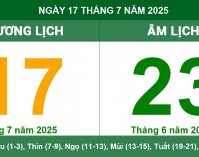 Lịch âm 17/7 chính xác nhất, lịch vạn niên ngày 17/7/2025: Việc nên và không nên làm?