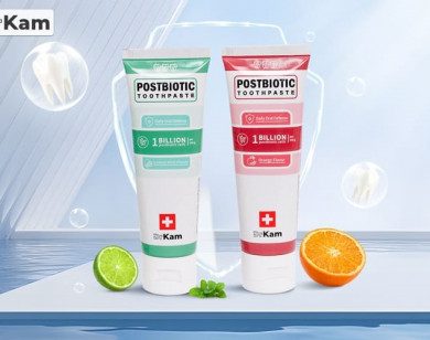 DrKam Postbiotic - Kem đánh răng sinh học Việt Nam tiên phong ứng dụng lợi khuẩn bất hoạt