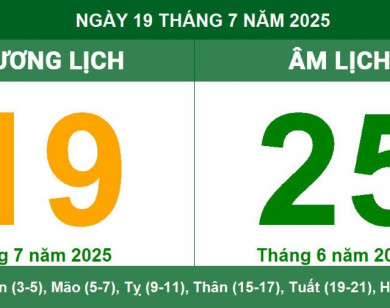 Lịch âm 19/7 chính xác nhất, lịch vạn niên ngày 19/7/2025: Việc nên và không nên làm?