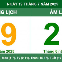 Lịch âm 19/7 chính xác nhất, lịch vạn niên ngày 19/7/2025: Việc nên và không nên làm?