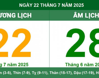 Lịch âm 22/7 chính xác nhất, lịch vạn niên ngày 22/7/2025: Việc nên và không nên làm?