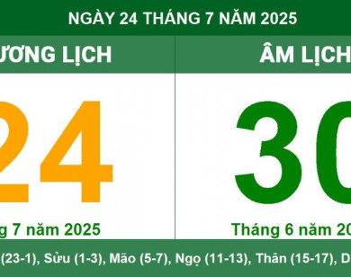 Lịch âm 24/7 chính xác nhất, lịch vạn niên ngày 24/7/2025: Việc nên và không nên làm?